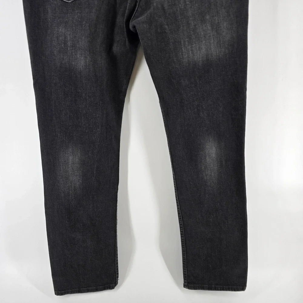 Levi's 511 Slim Fit‎ Jeans Mens 38x32 Black Faded Denim Stretch Pants